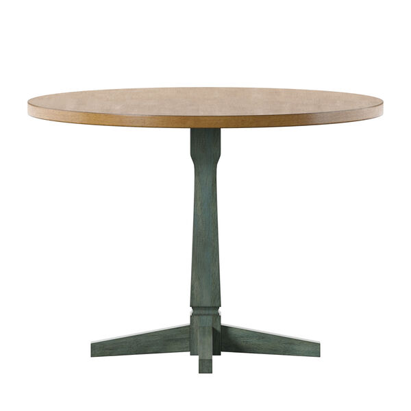 Anna Green Round Two-Tone Dining Table, image 2